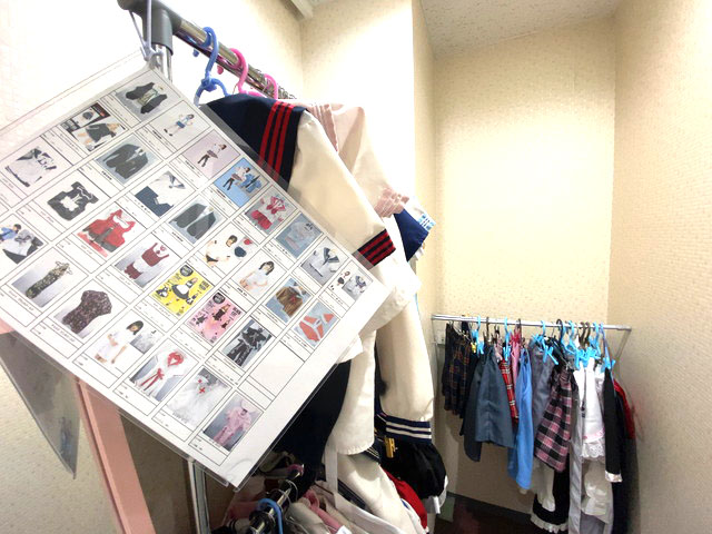ポケットワーク名古屋のコスプレ衣装コーナー