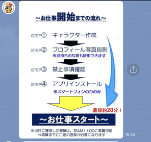 ポケットワーク仙台店在宅LINE案内の続き