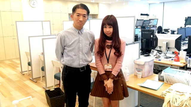 ポケットワーク新宿店の青木店長と沖野スタッフ