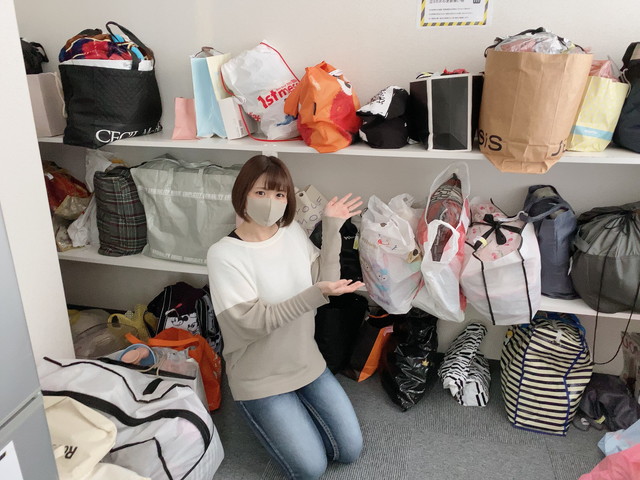 ポケットワーク札幌店の専用荷物置き場
