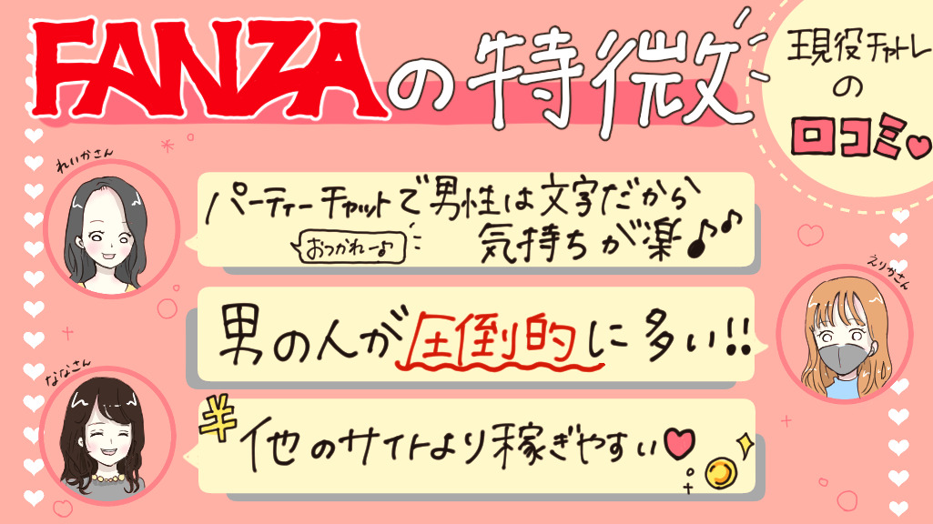 FANZAチャットレディの特徴についての座談会セクション見出し画像