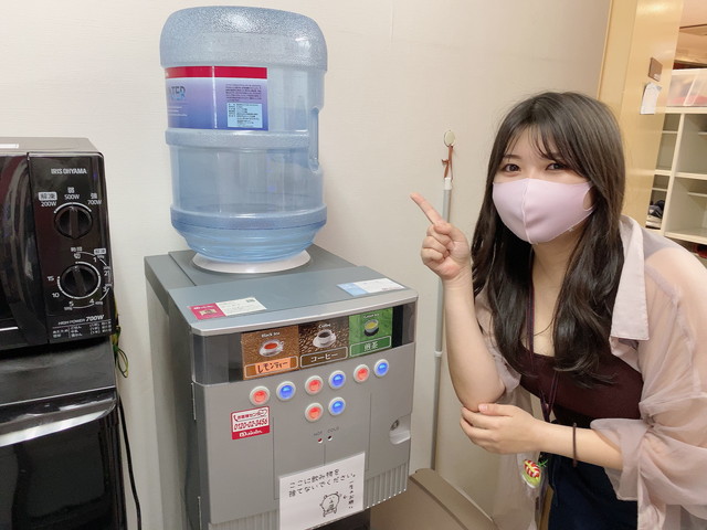 アスタリスク大阪梅田店のウォーターサーバー